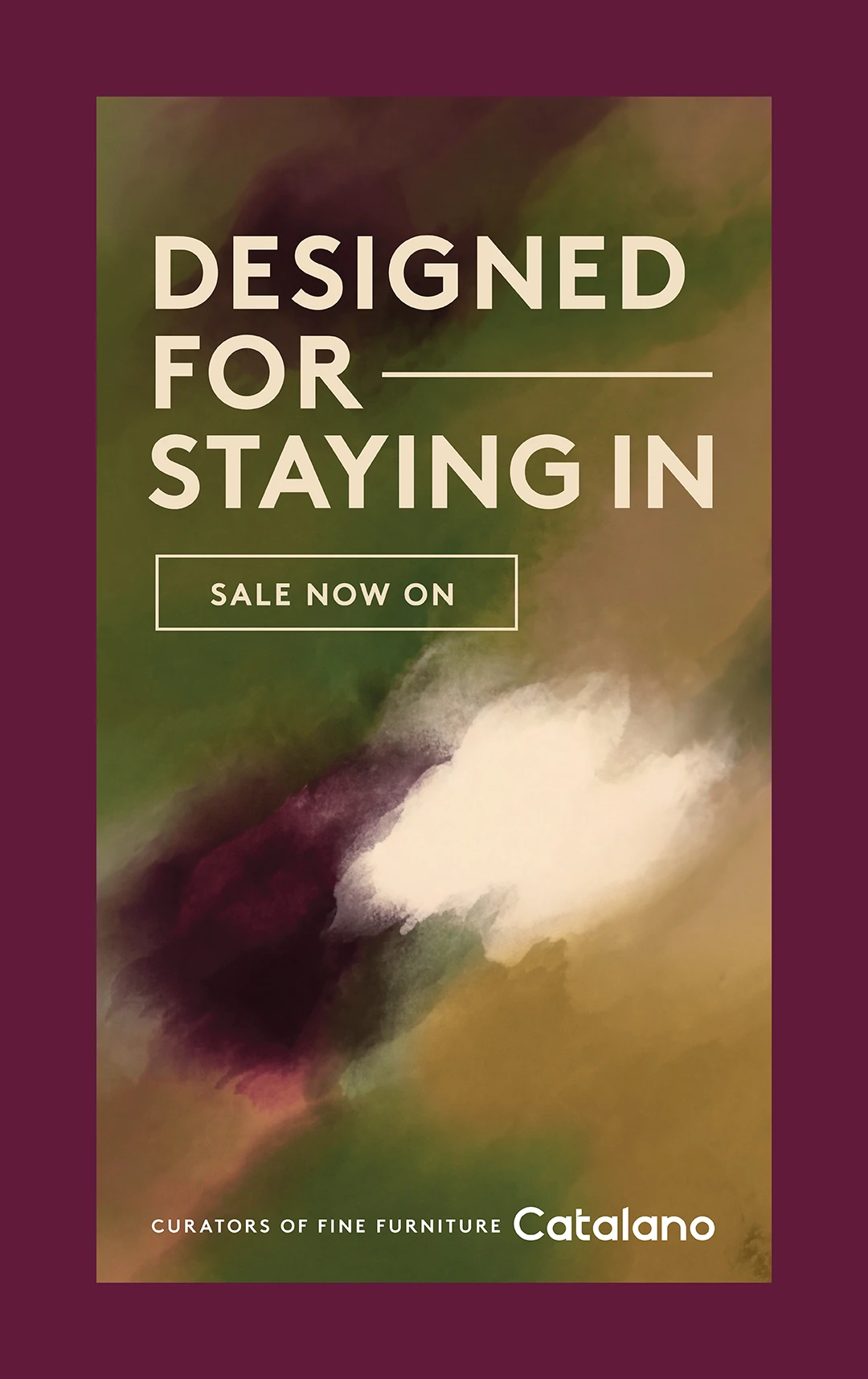 Catalano Winter Sale — designed for staying in. Sale now on.