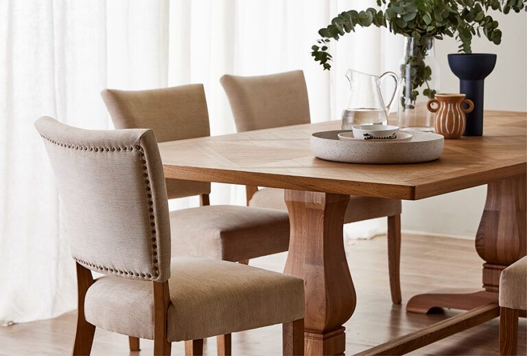 Beautifully styled dining room for property sale